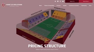 Pricing Structure | Heart Of Midlothian Football Club