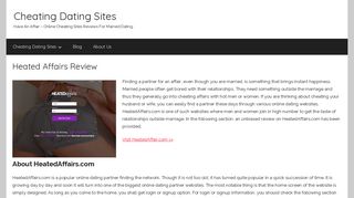 Heated Affairs Review | Cheating Dating Sites