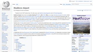 Heathrow Airport - Wikipedia
