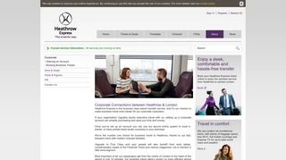 Corporate & Business Connections to Heathrow | Heathrow Express