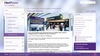 Heathrow Commuter discounts and travel cards | Heathrow