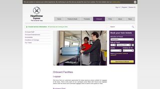 Onboard Facilities & Amenities | What's on our Train | Heathrow Express
