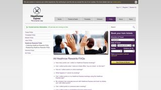 Heathrow Rewards FAQs - Heathrow Express