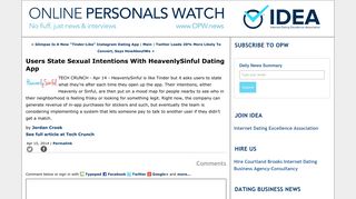 Users State Sexual Intentions With HeavenlySinful Dating App ...