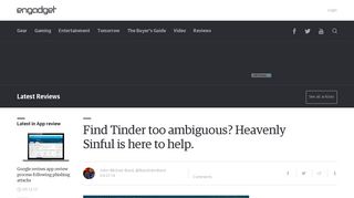 Find Tinder too ambiguous? Heavenly Sinful is here to help. - Engadget