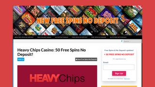 Heavy Chips Casino - New Free Spins No Deposit