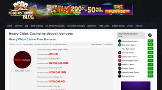 Heavy Chips Casino no deposit bonus codes