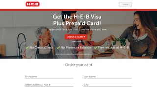 Show your H-E-B Support - The H-E-B Visa® Prepaid Card