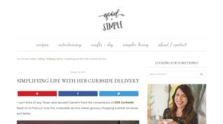 Simplifying Life with HEB Curbside Delivery | Good and Simple