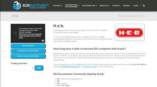 H.E.B. | B2BGateway