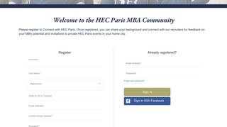 HEC - MBA Online Application