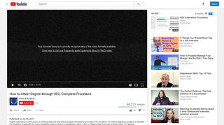 How to Attest Degree through HEC, Complete Procedure - YouTube