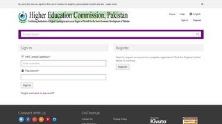 Sign In | Higher Education Commission of Pakistan | Academic ...
