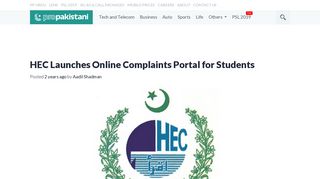 HEC Launches Online Complaints Portal for Students - ProPakistani