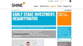 Early stage investment: HegartyMaths - SHINE: Support and Help in ...