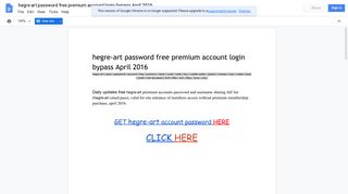 hegre-art password free premium account login bypass April 2016