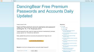 hegre-art free premium account username and password working ...