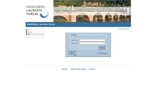 Heidelberg Laureate Forum - Login - Login