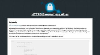 heise.de - HTTPS Everywhere Atlas