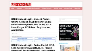 HELB Student Login, Online Portal, HELB Loan Website www.helb.co.ke
