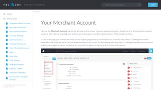 Your Merchant Account | My Account - Helcim™