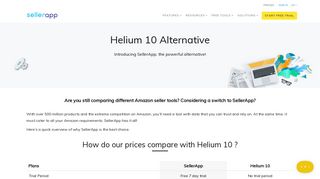 Best Helium 10 Alternative : Helium 10 vs SellerApp