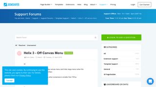 Helix 3 - off canvas menu - JoomShaper