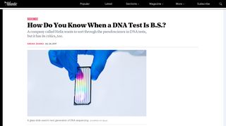 Helix and the Growing Field of Lifestyle DNA Tests - The Atlantic