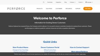 Deveo Customer Info | Perforce