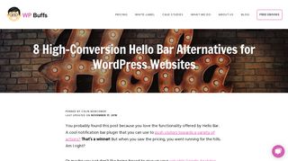 8 Hello Bar Alternatives for WordPress Websites That Convert Visitors