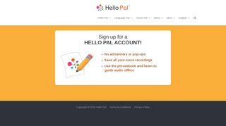 Sign up for a HELLO PAL ACCOUNT! | Hello Pal