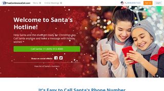 Call Santa's Hotline | FreeConferenceCall.com