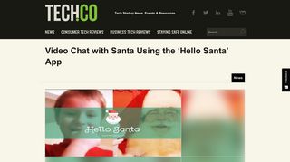 Video Chat with Santa Using the 'Hello Santa' App - Tech.Co
