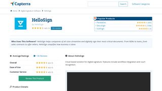 HelloSign Reviews and Pricing - 2019 - Capterra