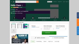 Hello Class, Domlur - Home Tutors in Bangalore - Justdial