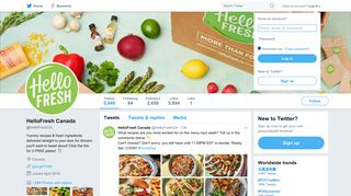 HelloFresh Canada (@HelloFreshCA) | Twitter