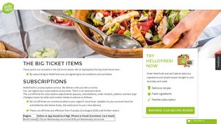 Terms and Conditions | HelloFresh