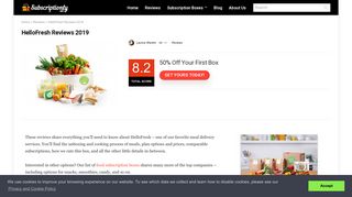 HelloFresh Reviews - Unboxing & Monthly Updates - Subscriptionly ...
