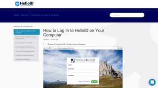 How to Log In to HelloID on Your Computer – HelloID - Help Center