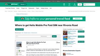 Where to get Hello Mobile Pre Paid SIM near Rivonia Road - Rivonia ...