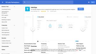 HelloSign - G Suite Marketplace