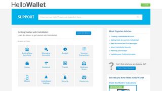 HelloWallet Support | Portal