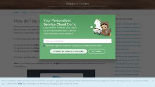 How do I log into Desk.com? - Desk.com Support Center