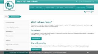 Want to buy a home - Help to Buy East and South East