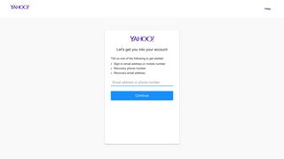 Sign-in Helper - Yahoo! Mail