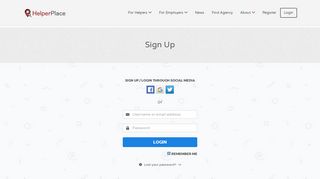 Sign Up - HelperPlace