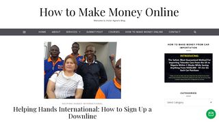Helping Hands International - How to Sign Up Downline