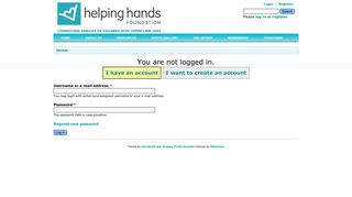 Login - Helping Hands Foundation, Inc.