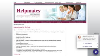 Helpmates StaffingOnTime Instructions - Helpmates Staffing