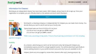 Info for Cleaners - Helpwiz